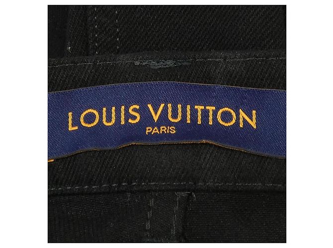 Louis Vuitton Carpenter Denim Hose mit Monogram-Details Schwarz - Ansicht 5