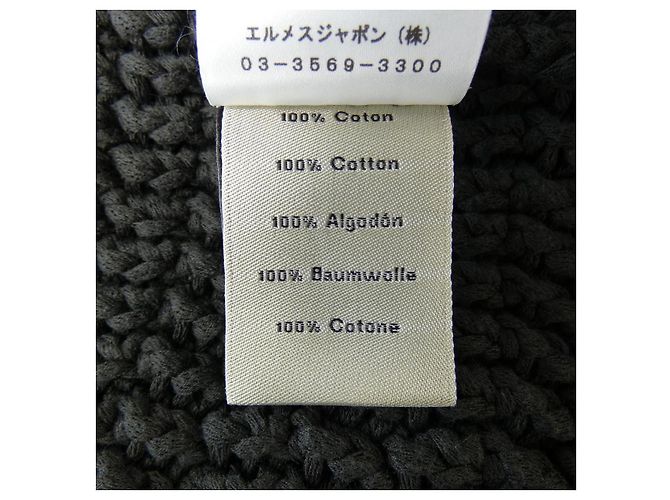 Hermès Hermes Wollstrick Grün Khaki - Ansicht 3