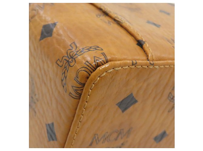 Borsa a mano MCM Logo marrone PVC - vista 27