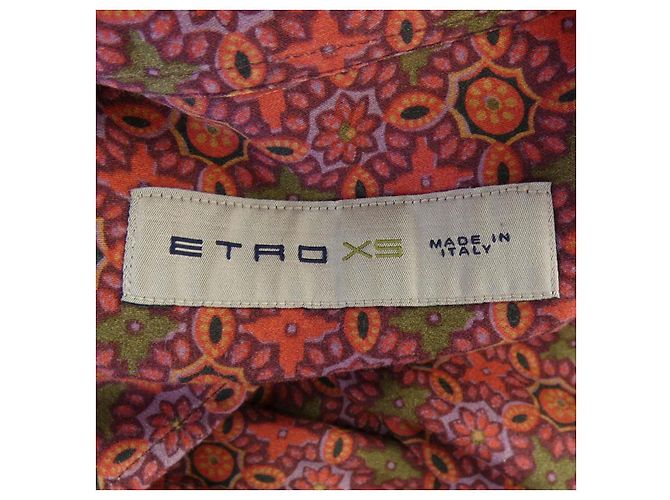 Autre Marque Camicia Etro Rosso Verde - vista 4