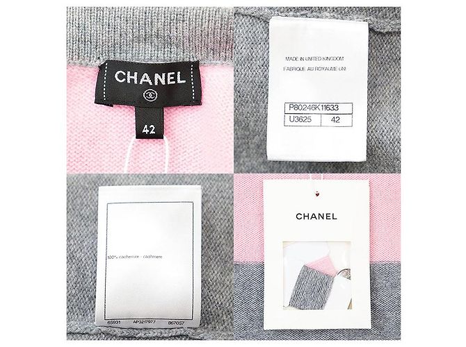 Timeless Cárdigan de cachemira Chanel Castaño Rosa - vista 10