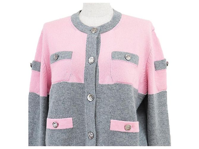 Timeless Cárdigan de cachemira Chanel Castaño Rosa - vista 2
