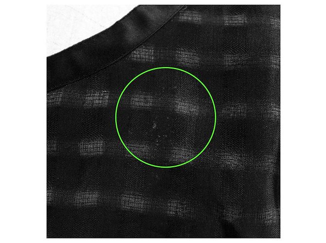 Timeless Chaqueta de cuadros 100% seda Chanel COCO Mark Charm Negro - vista 4