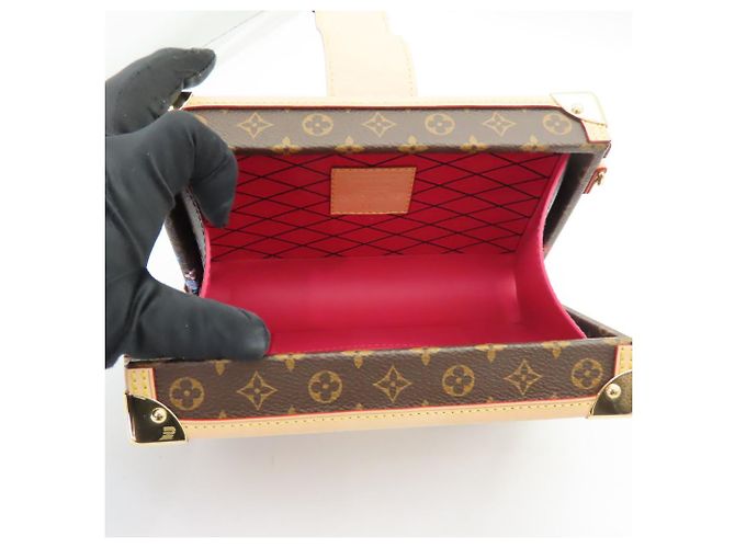 Borsa a Spalla Louis Vuitton Petite Malle Monogram Limited Edition Marrone - vista 12