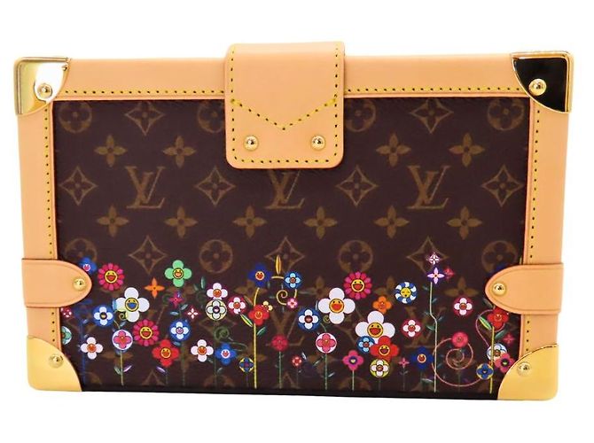 Borsa a Spalla Louis Vuitton Petite Malle Monogram Limited Edition Marrone - vista 3