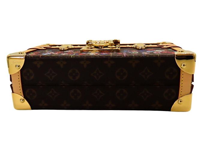 Borsa a Spalla Louis Vuitton Petite Malle Monogram Limited Edition Marrone - vista 5