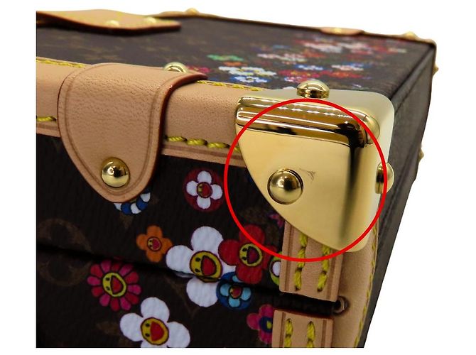 Borsa a Spalla Louis Vuitton Petite Malle Monogram Limited Edition Marrone - vista 8