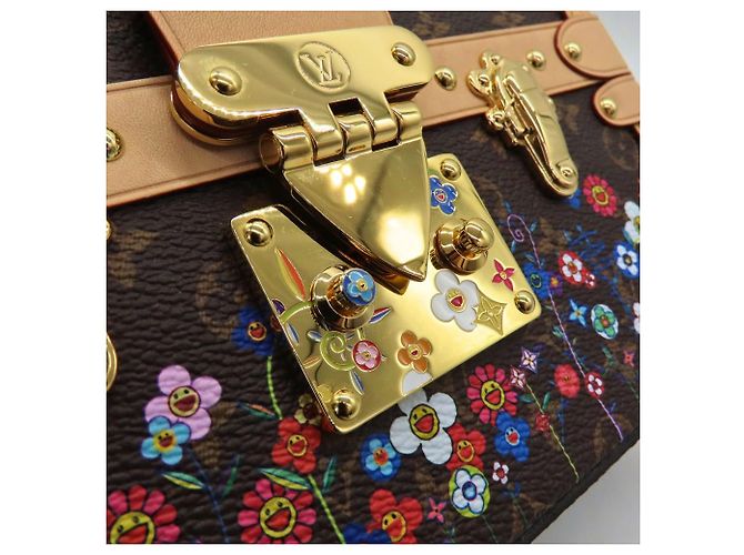 Borsa a Spalla Louis Vuitton Petite Malle Monogram Limited Edition Marrone - vista 9