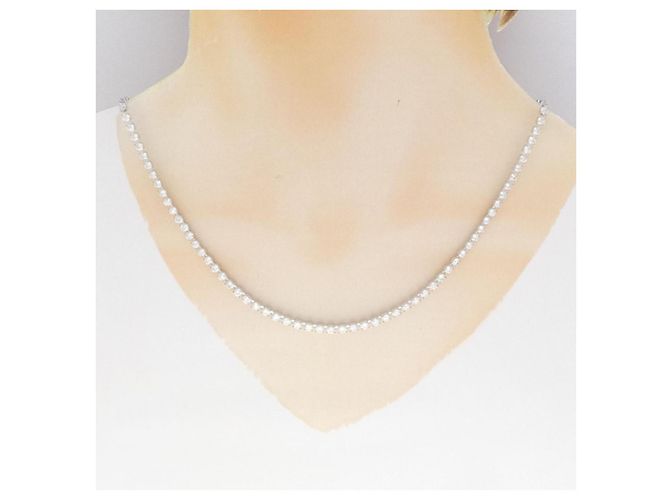 Autre Marque Collana in platino 850 e diamanti Argento - vista 6