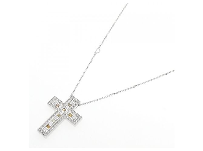 Autre Marque Collana Damiani Belle Epoque in oro bianco 750 e diamanti - vista 2