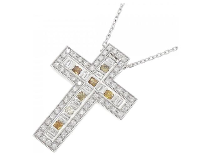 Autre Marque Collana Damiani Belle Epoque in oro bianco 750 e diamanti - vista 3