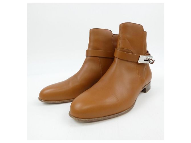 Hermès Hermes Neo Kelly Buckle Vohheritage Boots Marrone - vista 3