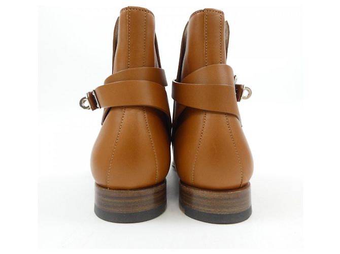 Hermès Hermes Neo Kelly Buckle Vohheritage Boots Marrone - vista 5