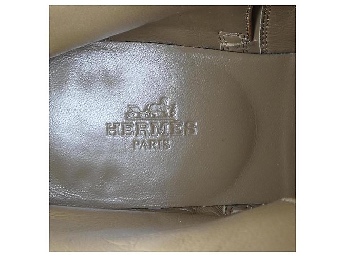 Hermès Hermes Neo Kelly Buckle Vohheritage Boots Marrone - vista 6