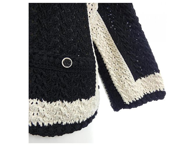 Chaqueta Chanel sin cuello Negro - vista 7