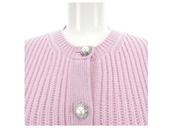Cárdigan de cachemira Miu Miu MMF014 1LZA Rosa - vista 5