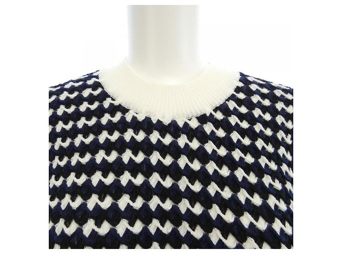 Top in maglia Chanel Nero Bianco - vista 6