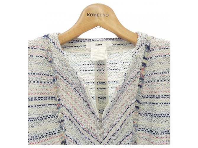 Autre Marque Chaqueta Rene sin cuello Beige - vista 5