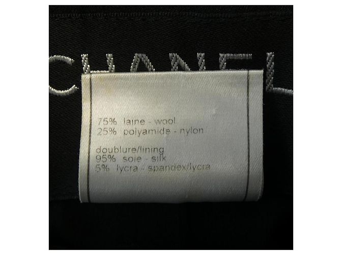 Chanel P12239V06999 98A Chaqueta sin cuello Negro - vista 3