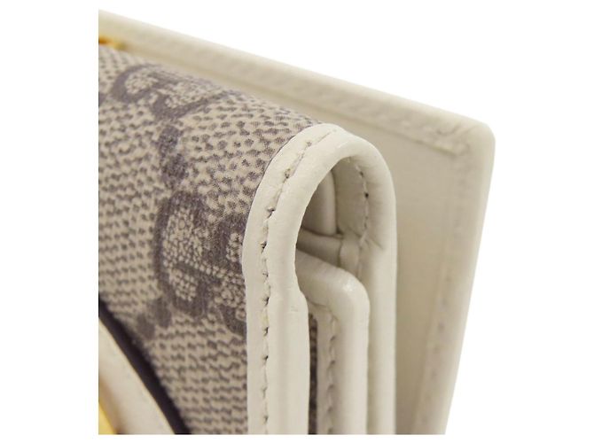 Portafoglio Bi-fold Gucci marrone e bianco - vista 12