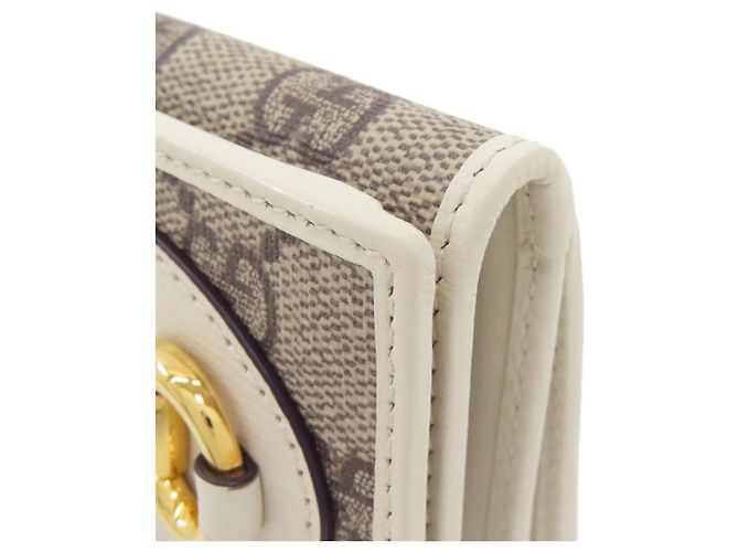 Portafoglio Bi-fold Gucci marrone e bianco - vista 14