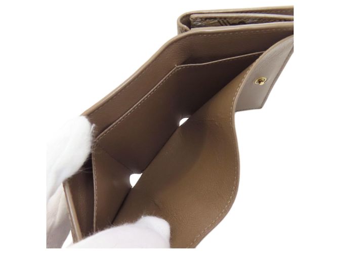Balenciaga Mini Bi-fold Ledergeldbörse Braun - Ansicht 5