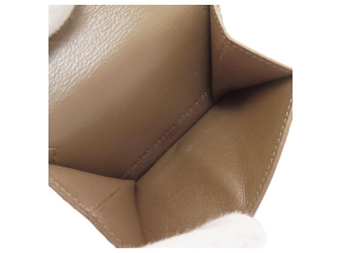 Balenciaga Mini Bi-fold Ledergeldbörse Braun - Ansicht 6