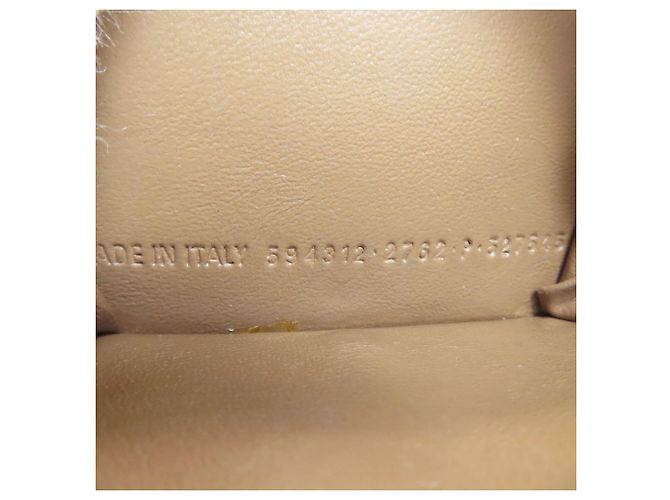 Balenciaga Mini Bi-fold Ledergeldbörse Braun - Ansicht 8
