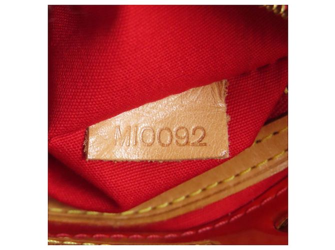 Borsa Louis Vuitton Vernis Lead PM Rosso - vista 7