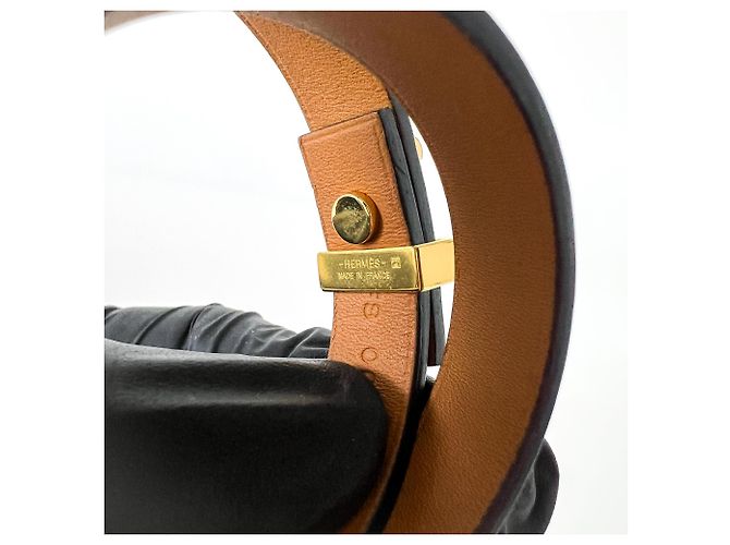 Hermès Hermes Mini Dog Double Tour Armband Leder Mini Schwarz - Ansicht 4