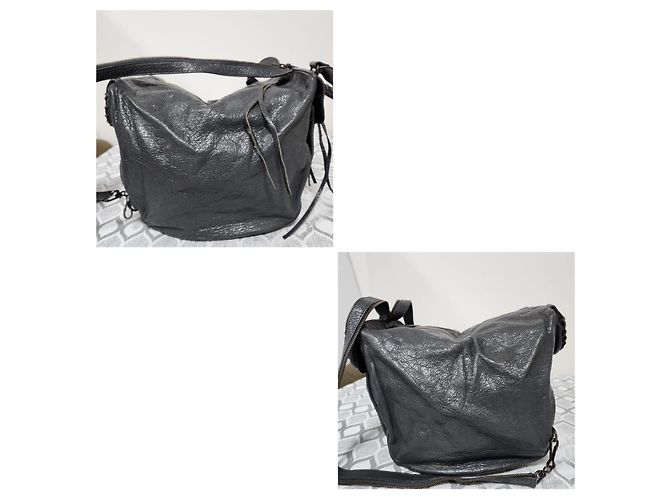 Balenciaga Agneau Classic Hardware Zip Traveler Rucksack - Grau - Ansicht 4