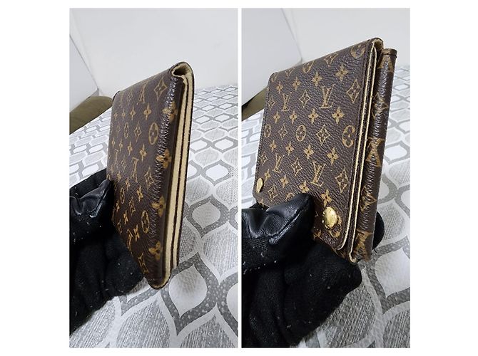 Louis Vuitton Monogram Folding Portafoglio e Custodia Gioielli Marrone - vista 5