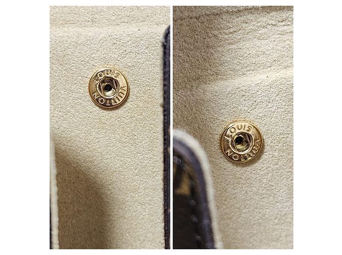 Louis Vuitton Monogram Folding Portafoglio e Custodia Gioielli Marrone - vista 8