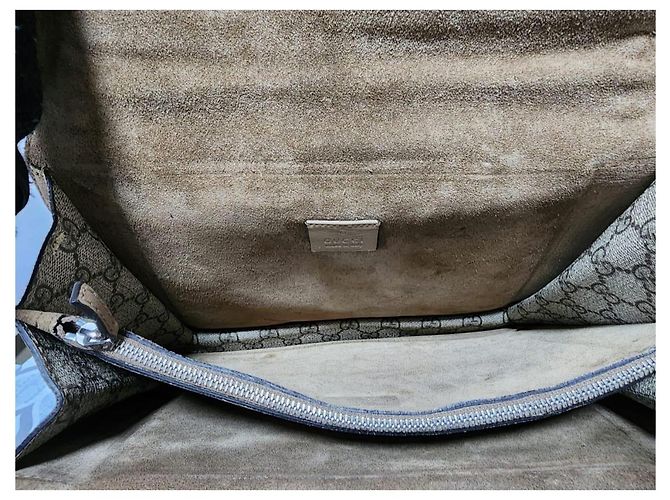 Gucci Dionysus Medium GG Supreme Monogram Borsa a tracolla Beige/Marrone - vista 12