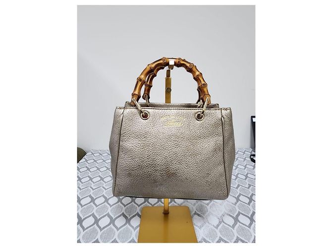 Gucci Small Bamboo Shopper Handtasche in Gold Golden - Ansicht 13