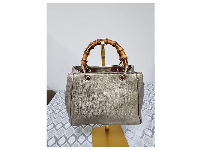 Gucci Small Bamboo Shopper Handtasche in Gold Golden - Ansicht 3