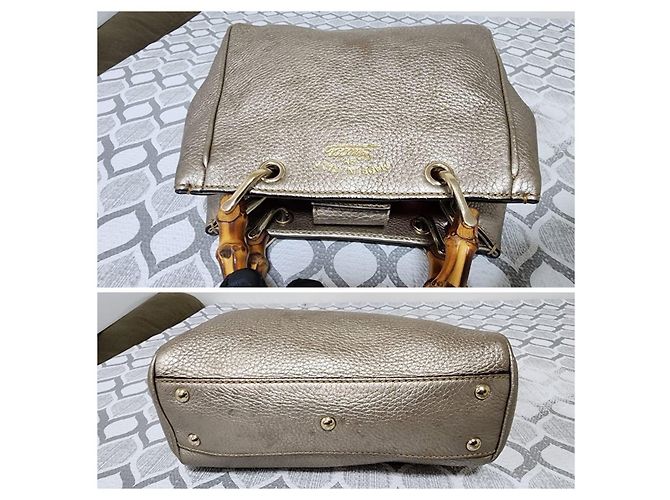 Gucci Small Bamboo Shopper Handtasche in Gold Golden - Ansicht 5