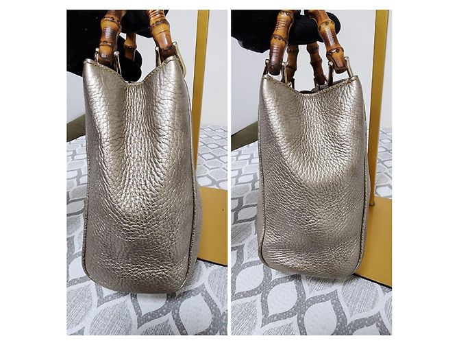 Gucci Small Bamboo Shopper Handtasche in Gold Golden - Ansicht 7