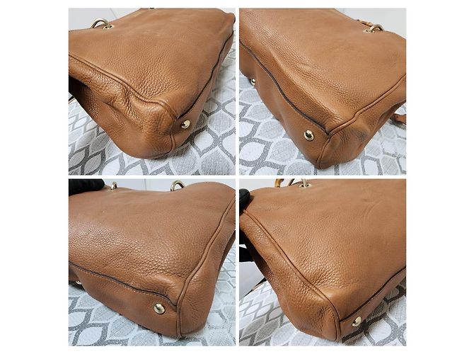 Gucci Bamboo Shopper Lederhandtasche - Braun - Ansicht 10