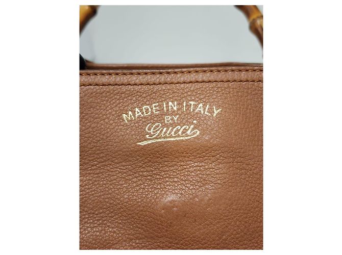 Gucci Bamboo Shopper Lederhandtasche - Braun - Ansicht 5