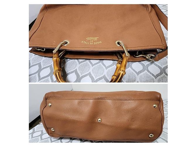 Gucci Bamboo Shopper Lederhandtasche - Braun - Ansicht 7