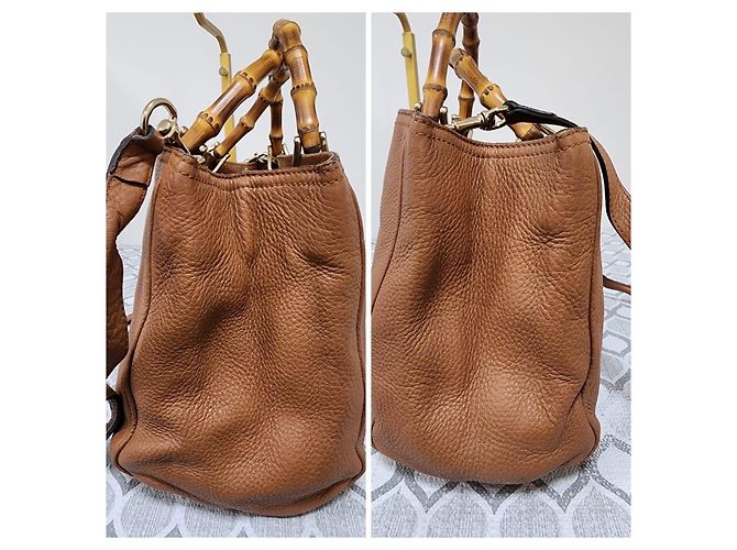 Gucci Bamboo Shopper Lederhandtasche - Braun - Ansicht 9