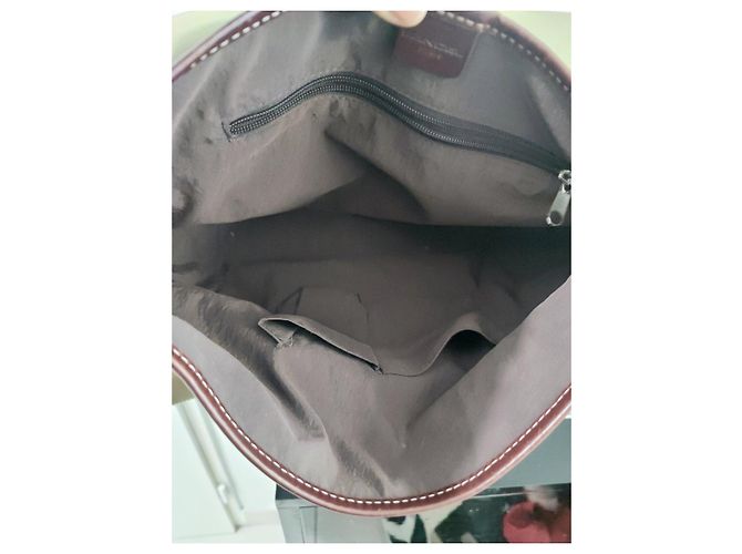 Lancel Borsa a Tracolla in Tela e Pelle Marrone Cachi - vista 7