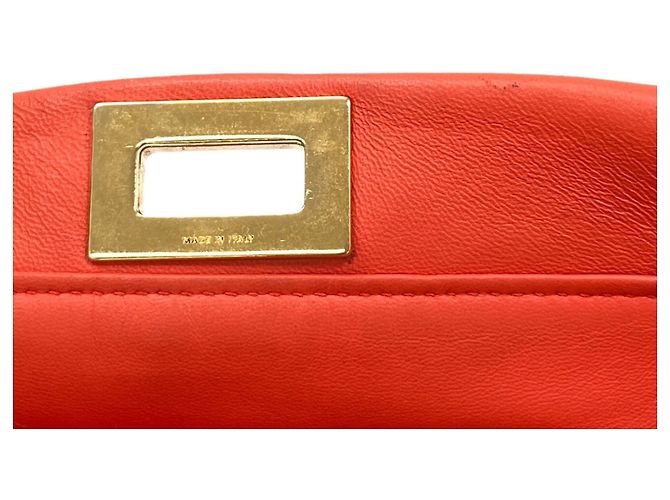 Borsa 2-Way Fendi Peekaboo Mini Arancione - vista 13