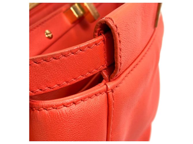 Borsa 2-Way Fendi Peekaboo Mini Arancione - vista 15