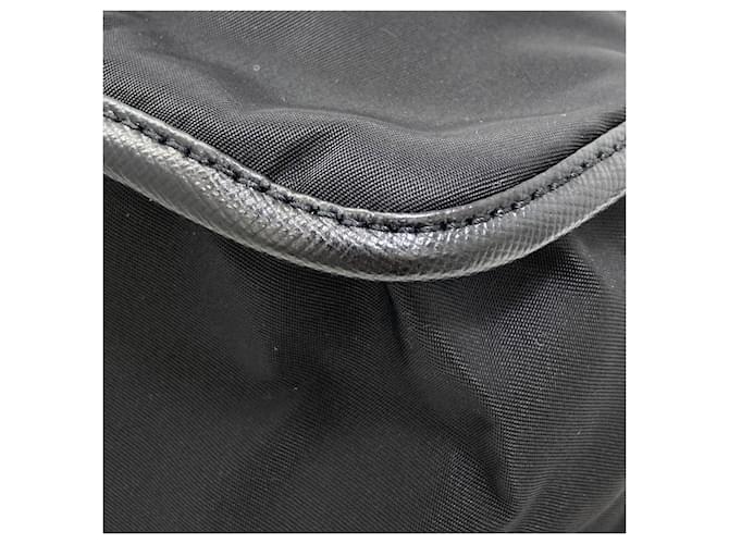 Borsa a tracolla in nylon nero Prada - vista 16