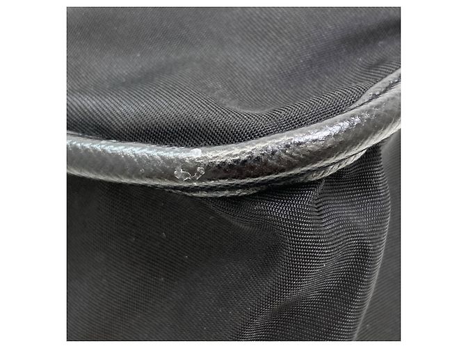 Borsa a tracolla in nylon nero Prada - vista 17