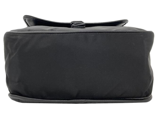 Borsa a tracolla in nylon nero Prada - vista 4