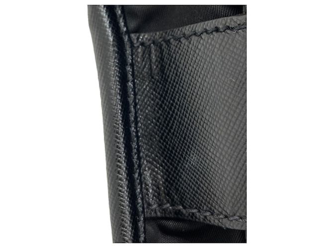 Borsa a tracolla in nylon nero Prada - vista 8