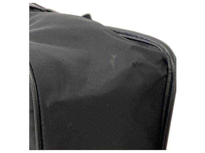 Borsa a tracolla in nylon nero Prada - vista 9